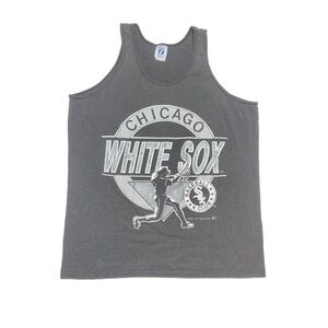 Vintage 90s Logo 7 Chicago White Sox Tank Top Size XL 1991 Made in USA